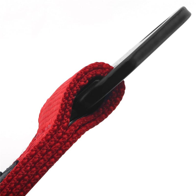 RASTP Limit Strap, Premium Quad Wrap Limit Strap Car Hauler Axle Straps Truck Wrecker Wheel Tie Down Strap with 10,000 Lb Webbing Strength (14 Inch, Red) - Image 4
